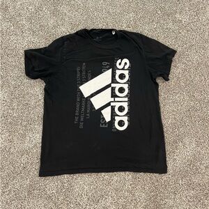 black adidas shirt